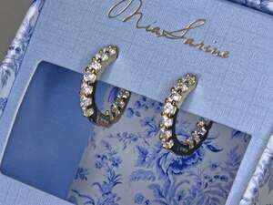 Mia Sarine Sterling Silver Cubic Zirconia Huggie Hoop Earrings